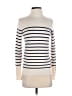 Zara Stripes Ivory Turtleneck Sweater Size M - photo 1