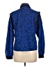 Worthington Animal Print Blue Long Sleeve Blouse Size 12 - photo 2
