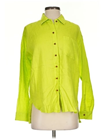 Magaschoni 3/4 Sleeve Button-Down Shirt (view 1)