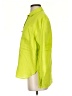 Magaschoni 100% Linen Color Block Green 3/4 Sleeve Button-Down Shirt Size XS - photo 5