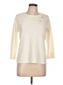 Covington 100% Acrylic Ivory 3/4 Sleeve Top Size L (petite) - photo 1
