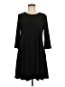 Bali Solid Black Casual Dress Size M (estimated) - photo 1