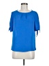 Shein 100% Polyester Blue Short Sleeve Blouse Size 6 - photo 1