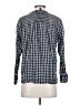 J.Crew 100% Cotton Checkered-gingham Blue Long Sleeve Blouse Size 4 - photo 2