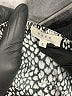 Soft Joie 100% Rayon Animal Print Silver Long Sleeve Blouse Size L - photo 6
