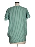 Unbranded Stripes Green Short Sleeve Blouse Size M - photo 2