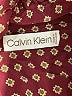 Calvin Klein Houndstooth Burgundy Long Sleeve Blouse Size 10 - photo 7