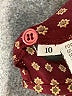 Calvin Klein Houndstooth Burgundy Long Sleeve Blouse Size 10 - photo 8