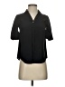 J.Crew 100% Silk Black Short Sleeve Silk Top Size XXS (petite) - photo 1
