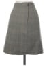 Babaton Plaid Gray Formal Skirt Size 00 - photo 2