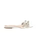 Veronica Beard Ivory Silver Sandals Size 7 1/2 - photo 1