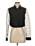 Assorted Brands Color Block Black Long Sleeve Blouse Size S - photo 1