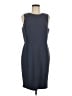 Ann Taylor LOFT Solid Gray Blue Cocktail Dress Size 10 - photo 1