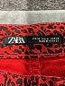 Zara Animal Print Red Jeans Size 4 - photo 6