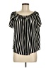 French Connection 100% Polyester Black Short Sleeve Blouse Size M - photo 1