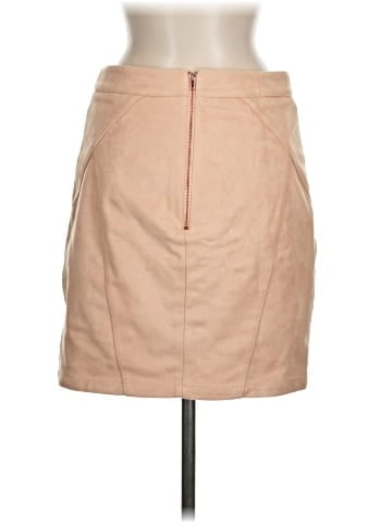 Minty Meets Munt Faux Leather Skirt (view 2)