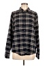 Lumiere Plaid Black Long Sleeve Blouse Size M - photo 1