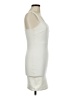 Soprano Solid Ivory Cocktail Dress Size M - photo 4