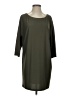 Leith Solid Green Casual Dress Size S - photo 1