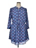 Daniel Rainn 100% Polyester Paisley Blue Casual Dress Size XL (estimated) - photo 1