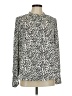 Ann Taylor LOFT Animal Print Ivory Long Sleeve Blouse Size M - photo 1