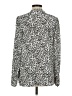 Ann Taylor LOFT Animal Print Ivory Long Sleeve Blouse Size M - photo 2