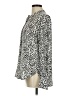 Ann Taylor LOFT Animal Print Ivory Long Sleeve Blouse Size M - photo 5