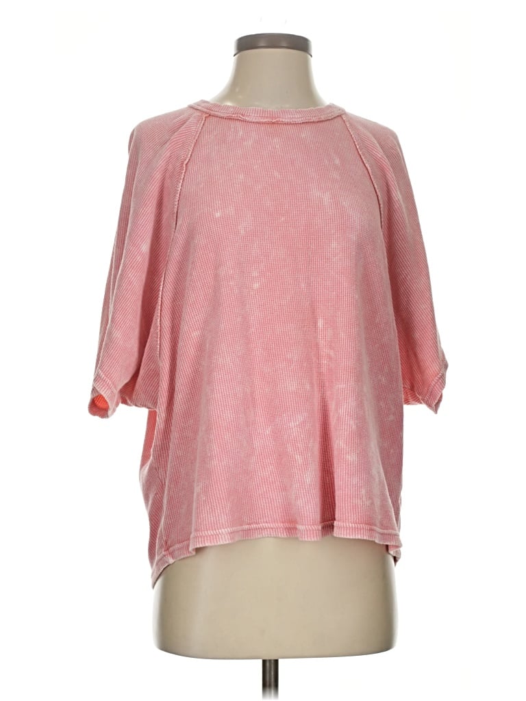 Pre-owned Pilcro 3/4 Sleeve T-shirt In Pink