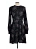 Unbranded 100% Polyester Print Black Casual Dress Size 12 - photo 2