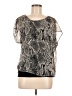 Express Silver Short Sleeve Blouse Size M - photo 1
