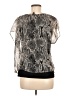 Express Silver Short Sleeve Blouse Size M - photo 2