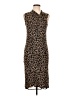 Tory Burch Animal Print Brown Cocktail Dress Size L - photo 1