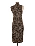 Tory Burch Animal Print Brown Cocktail Dress Size L - photo 2