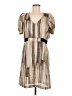 Max and Cleo 100% Polyester Tan Casual Dress Size M - photo 1