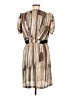Max and Cleo 100% Polyester Tan Casual Dress Size M - photo 2