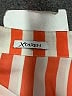 Xtaren 100% Polyester Stripes Orange 3/4 Sleeve Blouse Size L - photo 7