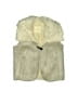 Copper Key 100% Polyester Ivory Faux Fur Vest Size 7 - 8 - photo 1