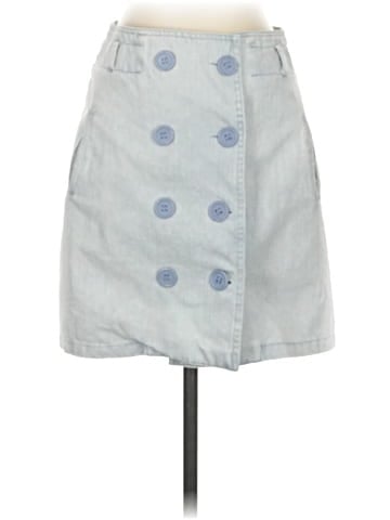 She + Sky Denim Skirt (view 1)