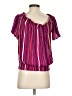 Allison Joy Purple Short Sleeve Blouse Size S - photo 2