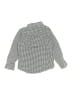 Baby Gap 100% Cotton Houndstooth Silver Long Sleeve Button-Down Shirt Size 5T - photo 2