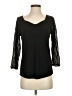Vintage Rose Black 3/4 Sleeve T-Shirt Size S - photo 1