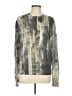 DKNY Metallic Silver Gold Pullover Sweater Size L - photo 1