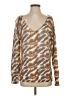 Jessica Simpson Animal Print Brown Pullover Sweater Size XS - photo 1