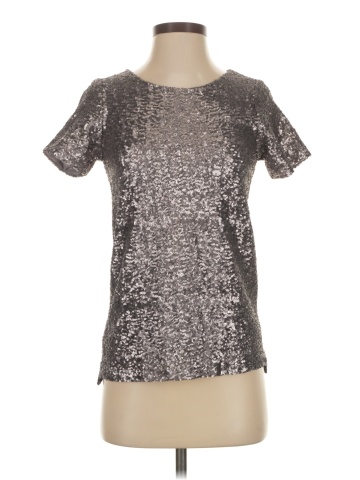 Velvet Short Sleeve Top (view 1)
