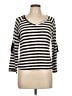 Ellen Tracy Ivory 3/4 Sleeve T-Shirt Size L - photo 1
