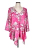 Nine West 100% Polyester Pink 3/4 Sleeve Blouse Size L - photo 1