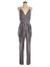 BCBGeneration Stripes Gray Jumpsuit Size S - photo 1