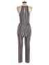 BCBGeneration Stripes Gray Jumpsuit Size S - photo 2