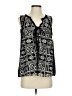 HD in Paris 100% Polyester Aztec Or Tribal Print Black Sleeveless Blouse Size S - photo 1