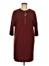 Zara Basic Burgundy Casual Dress Size M - photo 1